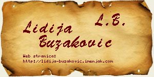 Lidija Buzaković vizit kartica